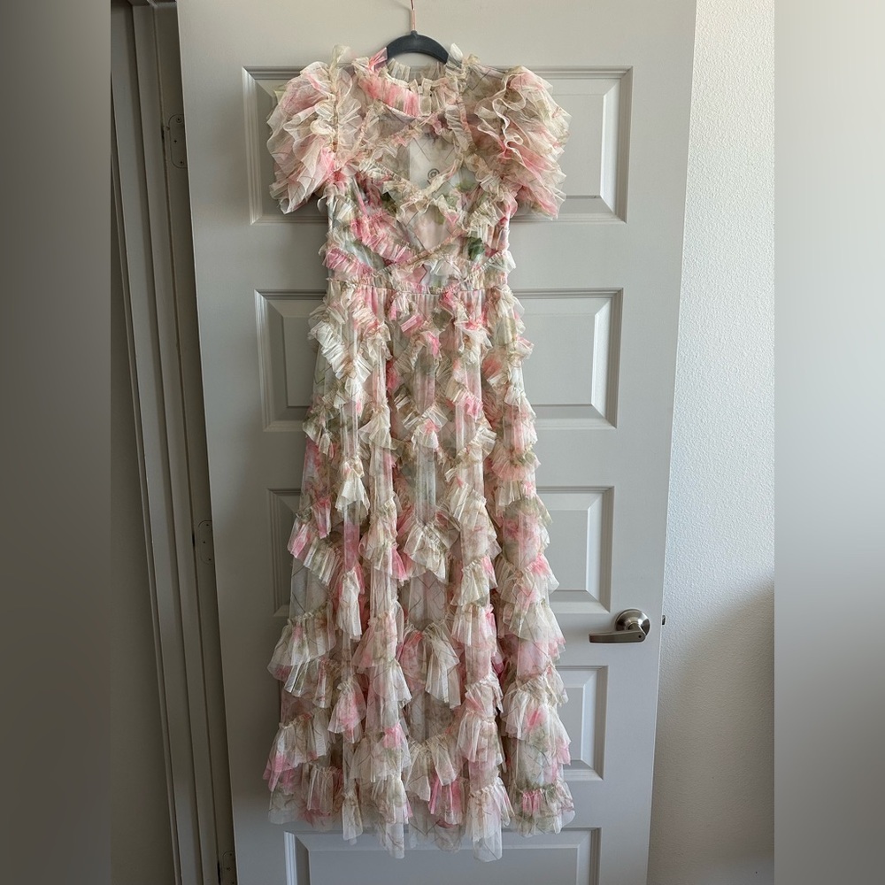 Ruffle Rose Gown -Needle&Thread Look